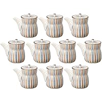 Set of 10, Two Tususa Juji (Large) [3.0 x 3.7 inches (7.5 x 9.5 cm)] [Sauce Container