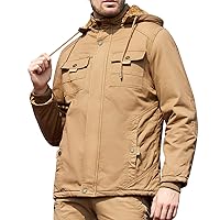 Wool Riding Coat Warm Long Sleeve StandNeck Pocket Loose Shirt Top Jacket Coats Jacket for Men Large