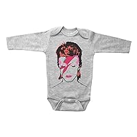 Bowie Baby Onesie, ZIGGY STARDUST, Glam Rock Unisex Infant Onesie, Newborn Infant Bodysuit, 70s Rock Baby Outfit