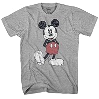 Disney Men's Full Size Mickey Mouse Distressed Look T-Shirt