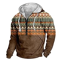 Zip Hoodie Men Workout Outdoor Half Zip Hooded Sports Streetwear Sweatshirt Novelty Cool Pullover