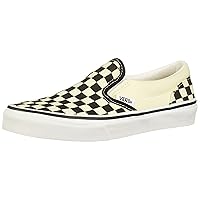 Vans Unisex CLASSIC SLIP-ON Sneakers, Checkerboard/White, 13.5 M US Little Kid