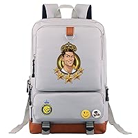 Football Star Classic Rucksack-Cristiano Ronaldo Lightweight Travel Bag-CR7 Graphic Wearproof Backpack
