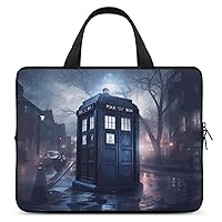 Doctor Dr Who Police Box Laptop Sleeve Slim Computer Carrying Case Briefcase Messenger Bag With Handle