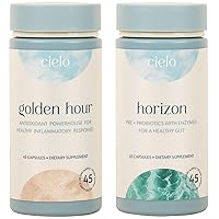 Cielo Golden Hour & Horizon Bundle - Probiotics and Antioxidants Set (45 Day Supply)