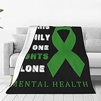 No One Fights Alone Mental Health Awareness Throw Blanket 60
