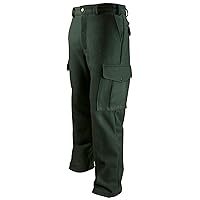 Dark Green Heavyweight Wool Hunting and Shooting Cargo Pants to Size 52 Made in Canada 234