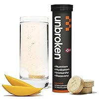 Electrolyte Tablets for Post Workout Recovery & Immune Support, Hydration Tablets & Immune Boosters for Adults, Electrolytes with Amino Acids, Vitamins, Minerals, & Salts, Mango Flavor, 10 ct