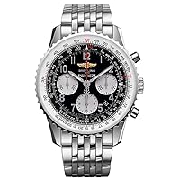 Breitling Navitimer 01 Chronograph Automatic Men's Watch, Stainless Steel, Black Dial, AB012012.BB02.447A