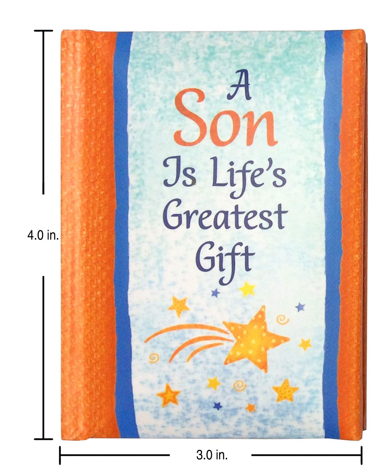 Blue Mountain Arts Mini Book (A Son Is Life’s Greatest Gift)—Birthday Gift, Graduation Gift, Thinking of You Gift, Just Because Gift, or Stocking Stuffer for Son, 4 x 3 inches