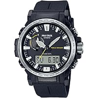 Casio Unisex-Adults Analogue-Digital Quartz Watch with Plastic Strap PRW-61-1AER