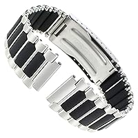 19mm Stainless Center Clasp Fits Timex Ironman Triathlon Mens Band Long TX485168