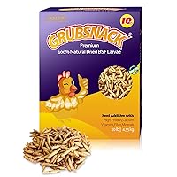 10 lbs Natural Meally Worms-Dried Black Soldier Fly Larvae,Rich-Protein Scratch Treats with Over 85X More Calcium Than Dried Mealworms for Chicken,Egg Laying hens,Birds,Amphibians and Reptiles