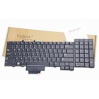 Replacement Keyboard with Backlit for Dell Precision M6500 M6400 series Black US Layout, Compatible with part# 0D113R D113R 0F759C F759C NSK-DE201 NSK-DE101