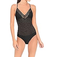 Robin Piccone Women's Chira Rickrack X-Back One Piece Swimsuit Swimsuit