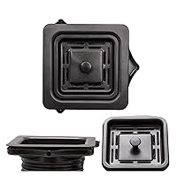 Strictly Sinks Stainless Steel Square Garbage Disposal Adapter for Kitchen Sink-Highly Durable & Stain Resistant Kitchen Sink Drain with Garbage Disposal Stopper (Black)