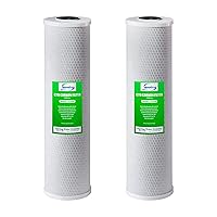 iSpring FC25BX2 High Capacity 20” x 4.5” Water Replacement Cartridges Whole House Carbon Filters