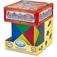 Tri-Mags Magnetic Puzzle Toy, 24 Piece STEM Learning Toy