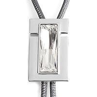 Bolo Tie Crystal Genuine Leather Runway X2 Collection Crystal