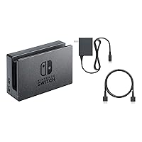 Charging Dock, AC Adapter, & HDMI Cable for Switch Console (Bulk Packaging) (Renewed)