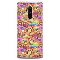 TPU Case Compatible for OnePlus 10T 9 Pro 8T 7T 6T N10 200 5G 5T 7 Pro Nord 2 Pride Slim fit Cute Love Flexible Gay Print Lightweight Clear LGBTQ Queer Design Soft Rainbow Silicone