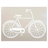 Bicycle Stencil by StudioR12 | Basic Vintage Art - Reusable Mylar Template | Painting, Chalk, Mixed Media | Use for Journaling, DIY Home Decor - STCL1056_1 … Select Size (8
