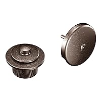 Moen Oil-Rubbed Bronze Push-N-Lock Tub and Shower Drain Kit with 1-1/2 Inch Threads, Drain Plug and Overflow, T90331ORB