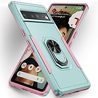 Case for Google Pixel 7/ Pixel 7 Pro, Military Grade Drop Protection, Built-in Magnetic Kickstand Ring, Anti Scratch Shockproof Phone Case,B,Pixel 7
