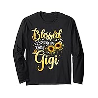 Blessed To Be Called Gigi Sunflower Butterfly Mothers Day Long Sleeve T-Shirt