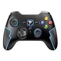 REDSTORM EasySMX Wireless Gaming Controller, PC Game Controller Joystick with Dual-Vibration and Turbo for Windows PC/Steam/PS3/Android TV Box/Tesla