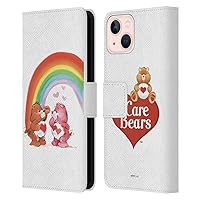 Head Case Designs Officially Licensed Care Bears Rainbow Classic Leather Book Wallet Case Cover Compatible with Apple iPhone 13