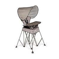 Baby Delight Go with Me Uplift Deluxe Portable High Chair | Travel High Chair | Sun Canopy | Indoor and Outdoor | Sandstone