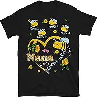 Personalized Grandma Bee Sunflowers T-Shirt, Personalized Blessed to Be Called Nana Shirt, Bee Lovers Gift