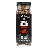 Watkins Salt-Free Organic Steak Seasoning, 2.6 oz, 1-Pack