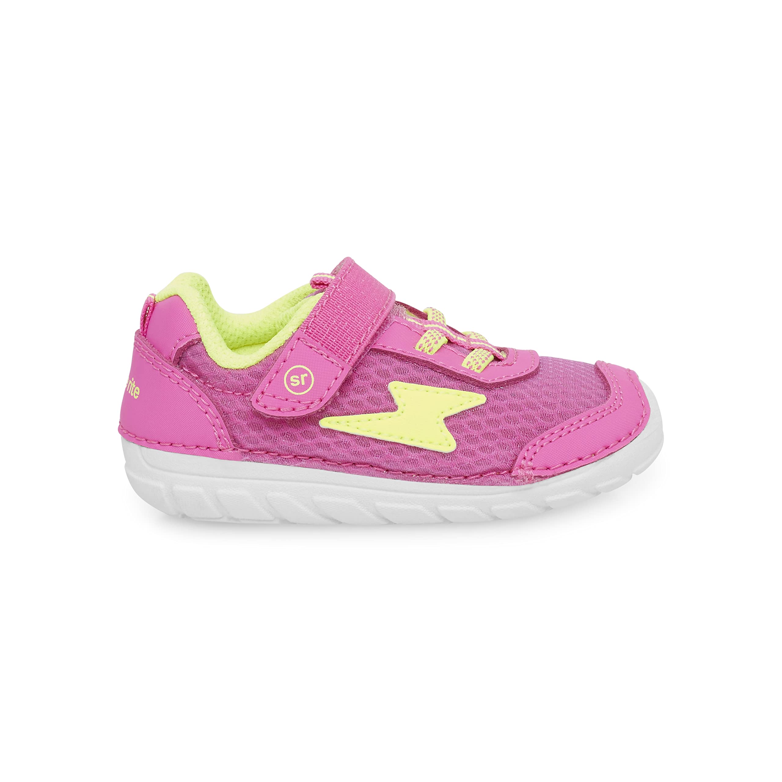 Stride Rite Baby Soft Motion Zips Runner Sneaker, Hot Pink, 5 Wide US Unisex Infant