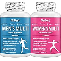 NuBest Bundle of Men’s Multi - Energy, Immunity, Muscle Strength, Health & Beyond and Women’s Multi 18+ - Support Immunity, Energy, Bones, Heart & Wellness