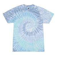 Colortone Tie Dye T-Shirt for Women and Men, Large, Lagoon