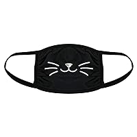 Crazy Dog T-Shirts Cat Whiskers Face Mask Funny Pet Kitty Lover Novelty Nose And Mouth Covering