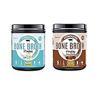 Bone Broth Protein Powder, Chocolate+Vanilla Flavor