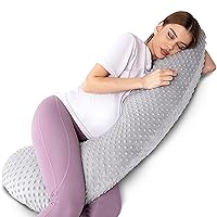 Treeking-Pregnancy Pillow,Soft and Comfortable Pregnancy Pillows for Sleeping for Side Sleeping Body Pillow, Durable and Stretchy Maternity Pillow Suitable for Head, Neck and Abdominal Support