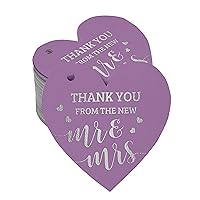 Real Silver Foil Thank You from The New Wedding Tag Favor Hang Paper Tag 100 Pieces