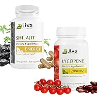 Lycopene Supplement 30 mg - 120 Vegan Capsule, and Shilajit Supplement 700 mg - - 120 Vegan Capsule, Support Normal Prostate Health and Heart Function Immune Support and Digestion