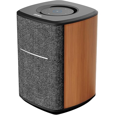 Edifier Wifi Smart Speaker without Microphone, works with Alexa, supports AirPlay 2, Spotify Connect, TIDAL Connect, 40W RMS One-Piece Wi-Fi and Bluetooth Sound System, No Mic, MS50A