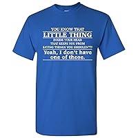 UGP Campus Apparel Little Thing Inside Your Head Funny Basic Cotton T-Shirt - Large - Royal