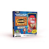 Press Your Luck Card Game with Whammy Plush Toy, Bring The Classic TV Game Show Home, Full of Trivia, Tactics, Choices, and Chances, Play with Family and Friends, Remote Home Entertainment