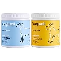 Mobility Chews & Calming Chews for Dogs Bundle - Hip and Joint Supplement for Dogs - Anxiety Relief and Stress Support