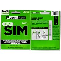 Simple Mobile Sim Card with First Month Included : $ 40 Plan