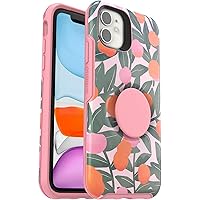 OtterBox + Pop Symmetry Series Slim Case for iPhone 11, iPhone XR (ONLY) Retail Packaging - Stay Peachy