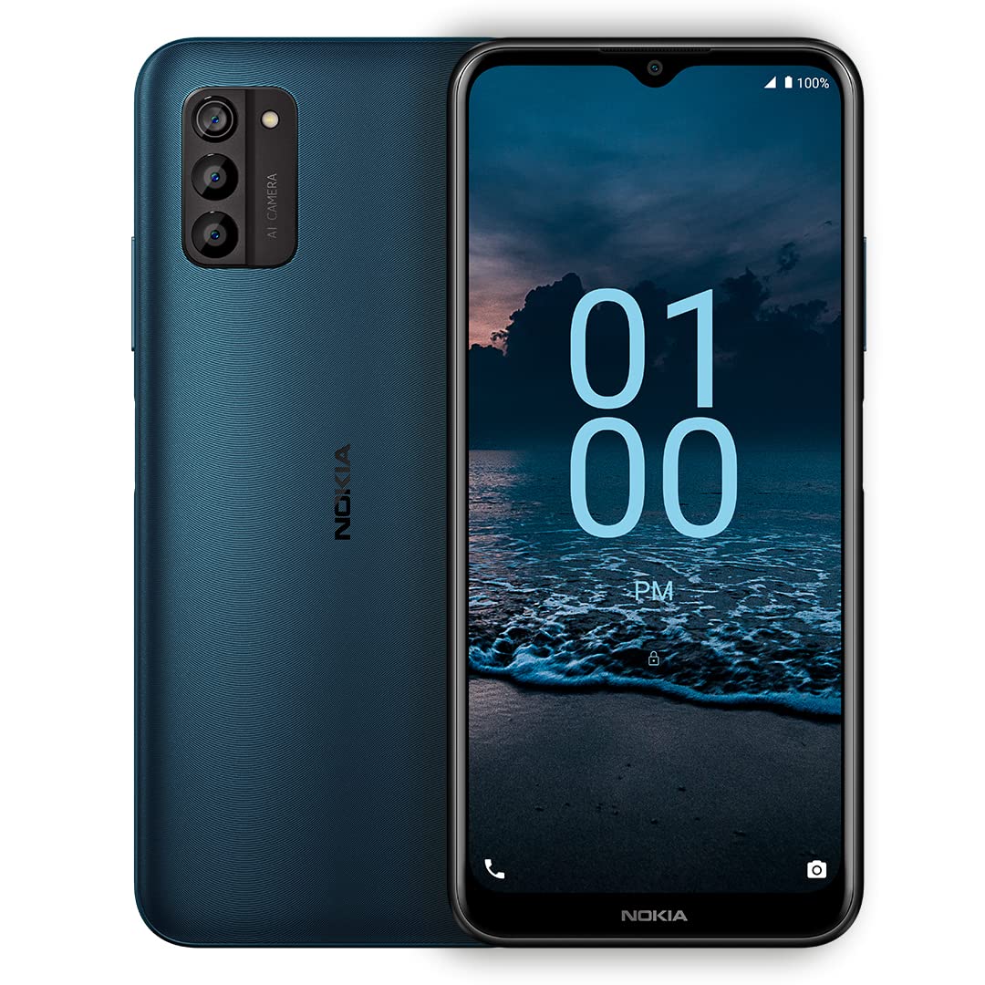 Nokia G100 | Verizon, T-Mobile, AT&T | Android 12 | Unlocked Smartphone | 3-Day Battery | US Version | 4/128GB | 6.52-Inch Screen | 13MP Triple Camera | Polar Night