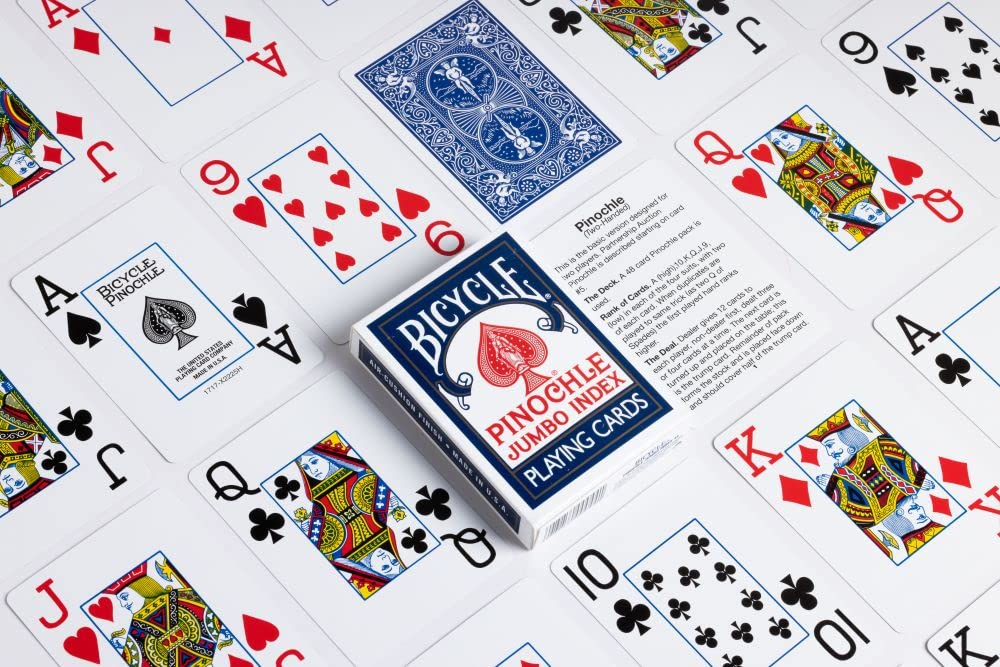 Bicycle Jumbo Pinochle Playing Cards - Pinochle Deck